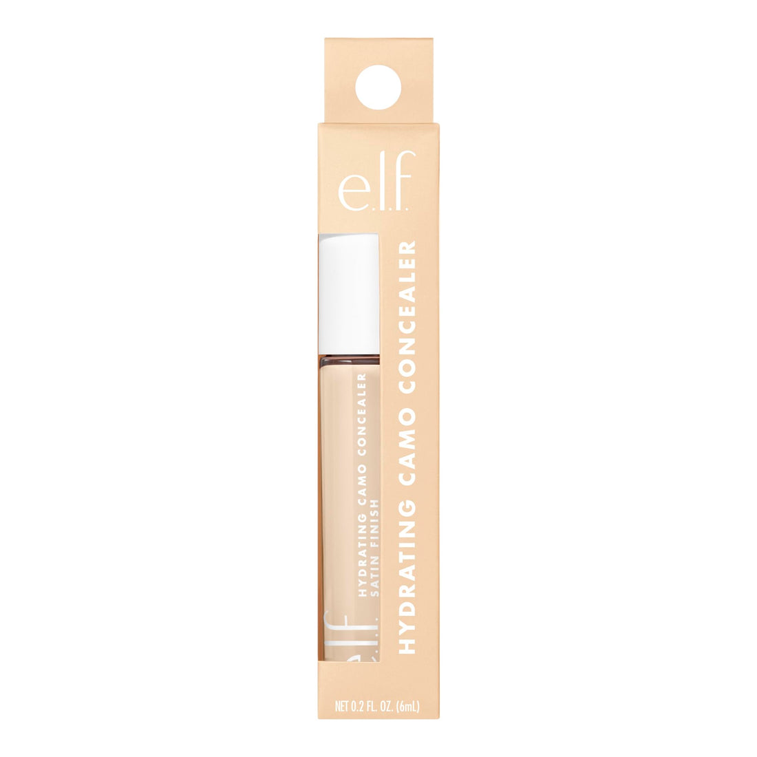 e.l.f. Hydrating Camo Concealer, Satin Finish, Conceals, Corrects & Highlights, Fair Warm, 0.203 Fl Oz (6mL) Halalzen