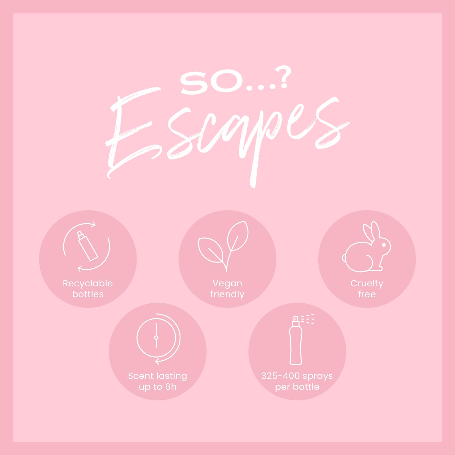 So…? Escapes Womens Gift Set, with Ibiza Dream, Bali Breeze, Mykonos Nights & Majorca Love, Fragrance Spray Set (4 x 50ml) Halalzen