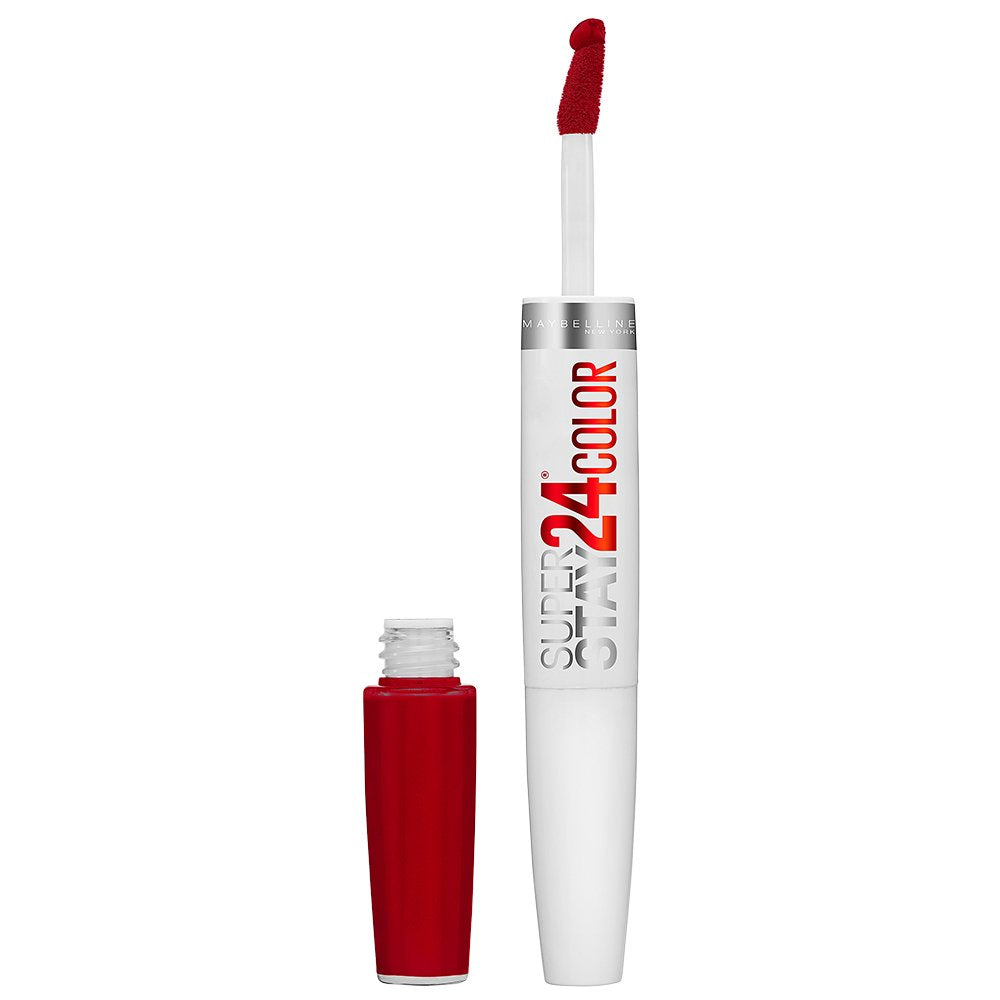 Maybelline Lipstick, SuperStay 24H Liquid Lipstick – Dual-Ended Long-Lasting Color & Moisturizing Lip Balm – Non-Drying, Transfer-Proof, Upto 24Hour, Dual Ended, Shade: 310 Forever Heather Halalzen