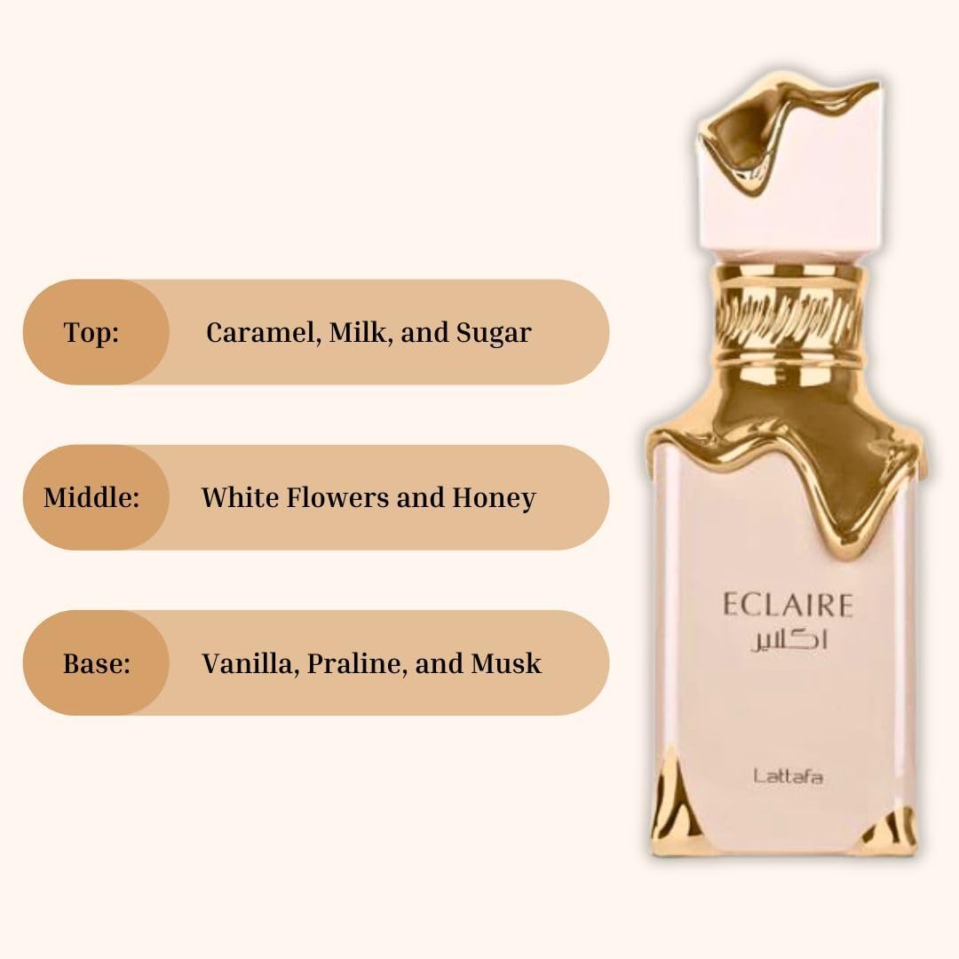 Lattafa Eclaire EDP Spray 100ML (3.4 OZ) Long Lasting & Enchanting Fragrance For Women. Halalzen