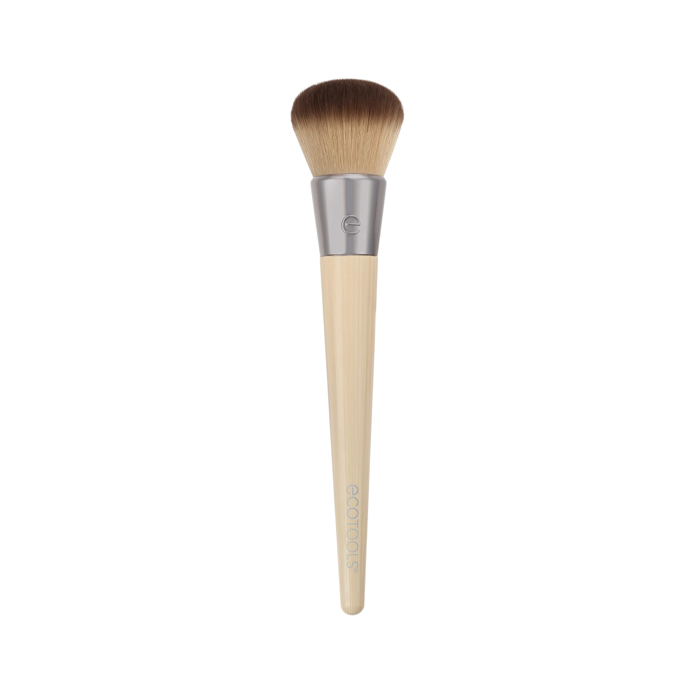 EcoTools Classic Foundation Face Brush, For Liquid, & Cream Foundation, Flat Foundation Brush For Natural Makeup, Buildable Coverage, Synthetic Bristles, Vegan & Cruelty- Free Halalzen