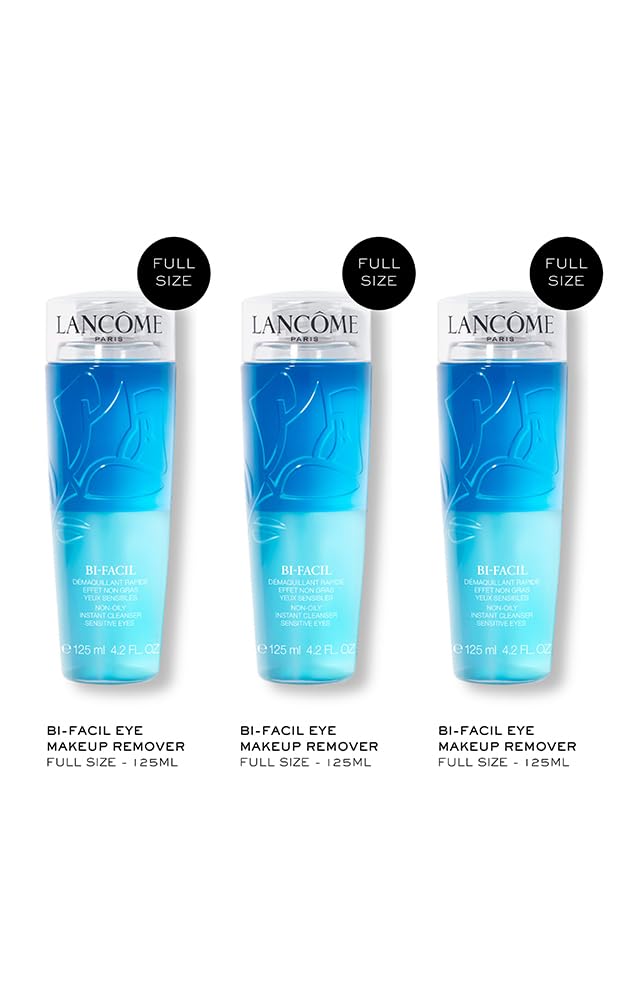 Lancôme Bi-Facil Eye Makeup Remover, Non-Oily, Bi-Phase, Dissolves Waterproof Mascara, Instant Action, Gentle for Sensitive Eyes, Effortlessly Removes Make-up Halalzen