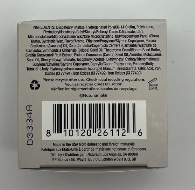 Naturium Phyto-Glow Lip Mask, Hydrating & Moisturizing Balm, Restores & Replenishes for Nourishing Lips with Shea Butter, 0.5 oz Halalzen