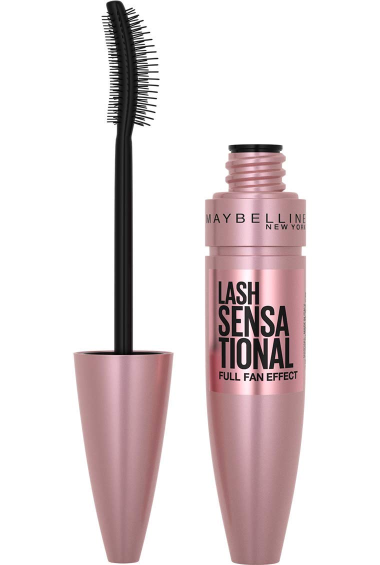 Maybelline Mascara, Lash Sensational Volumizing & Thickening, Eyelash Lengthening, Flake Free Formula, Layer Reveal Brush, Defining Mascara, Maybelline New York, Shade: Very Black Halalzen