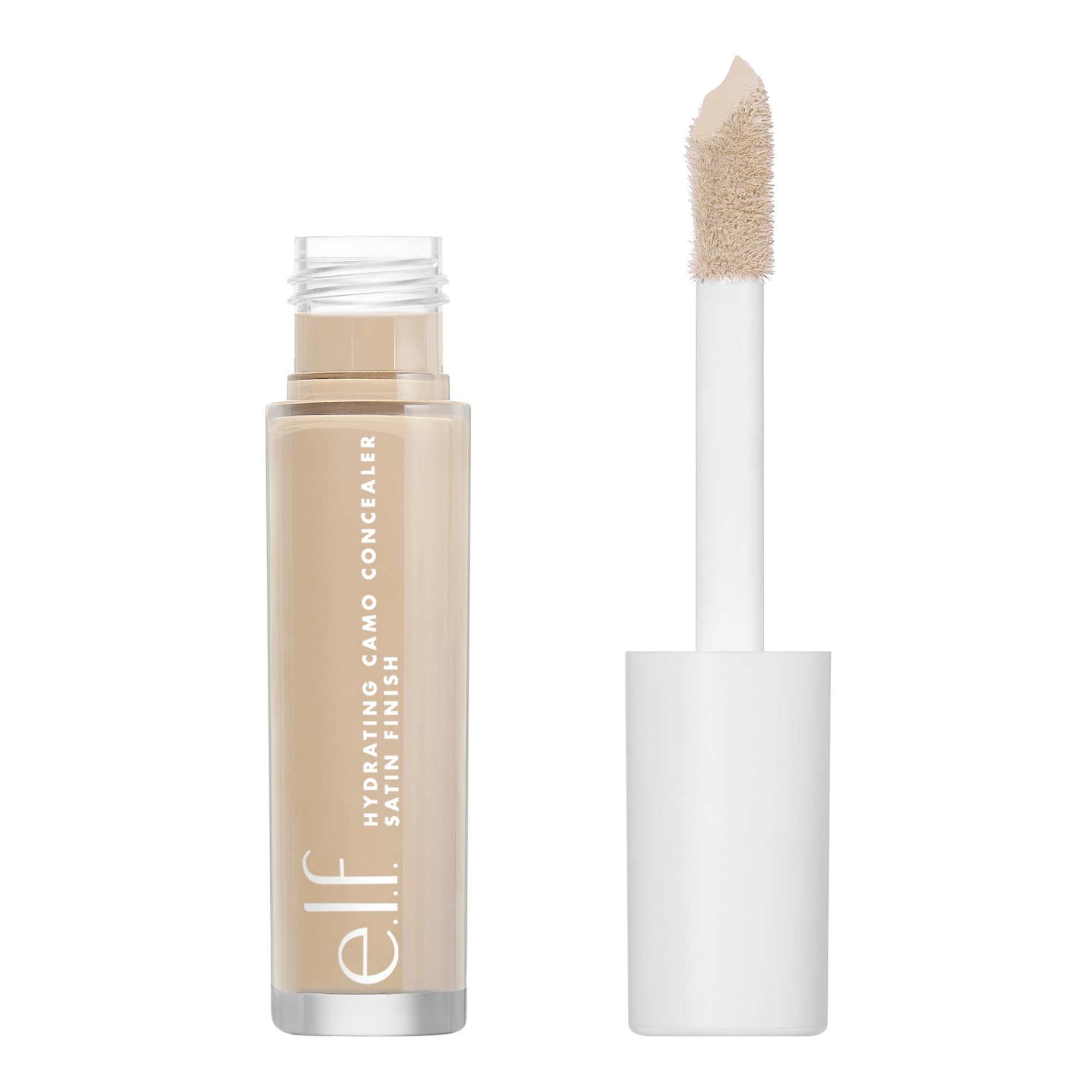 e.l.f. Hydrating Camo Concealer, Satin Finish, Conceals, Corrects & Highlights, Fair Warm, 0.203 Fl Oz (6mL) Halalzen