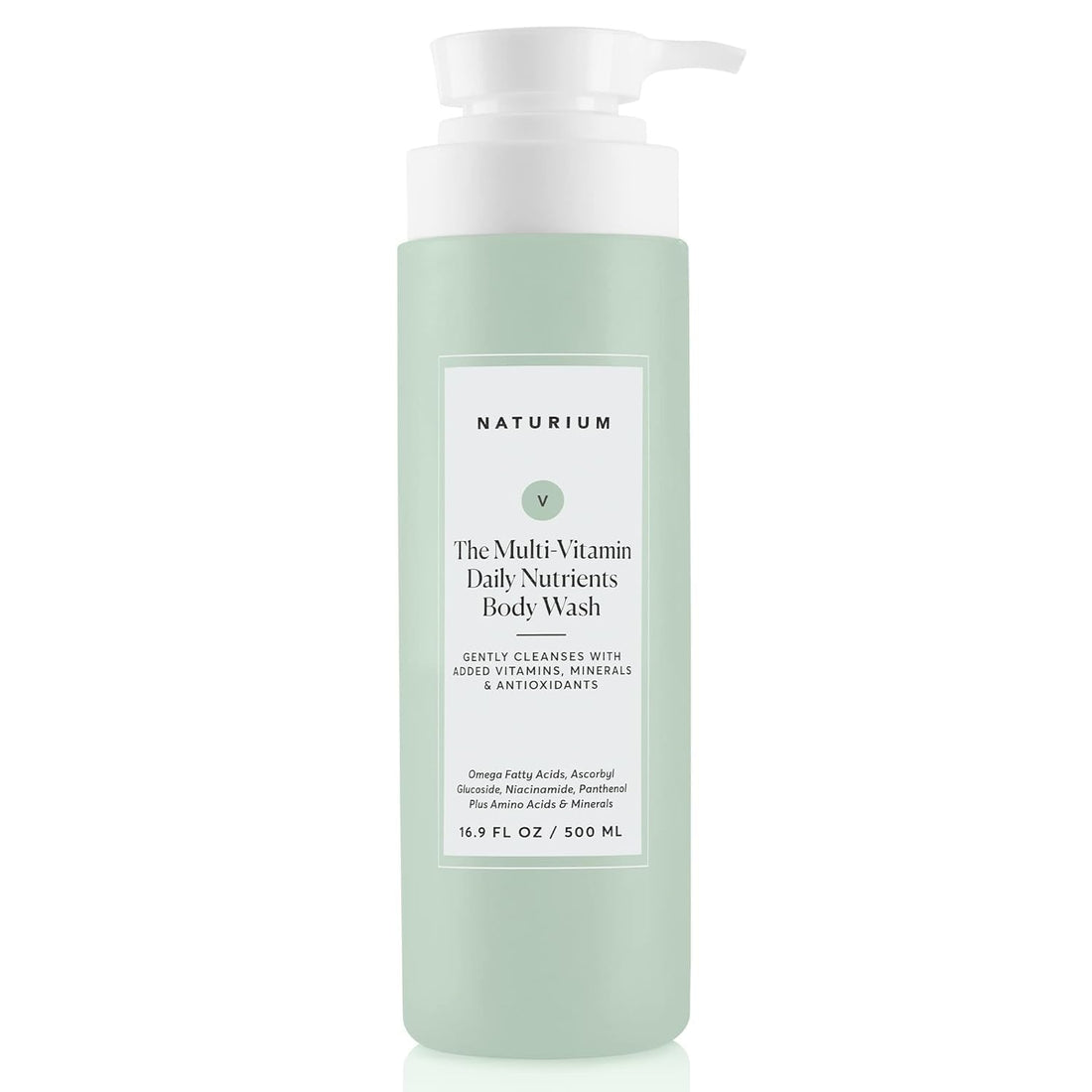 Naturium The Smoother Glycolic Acid Exfoliating Body Wash, Soft & Smoothing Cleanser | 16.9 FL OZ / 500 ML