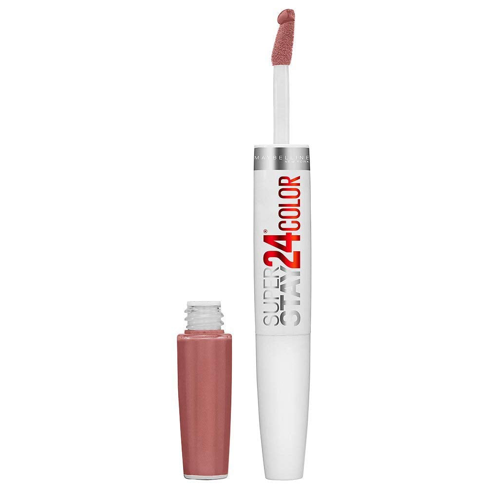 Maybelline Lipstick, SuperStay 24H Liquid Lipstick – Dual-Ended Long-Lasting Color & Moisturizing Lip Balm – Non-Drying, Transfer-Proof, Upto 24Hour, Dual Ended, Shade: 310 Forever Heather Halalzen