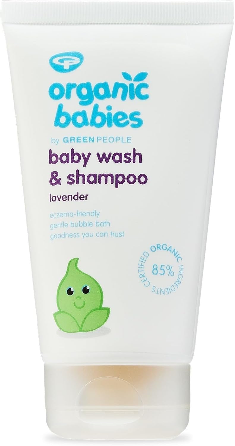 Green People Organic Babies Baby Wash & Shampoo - Fragrance Free - Vegan, Organic & Cruelty Free, 150ml