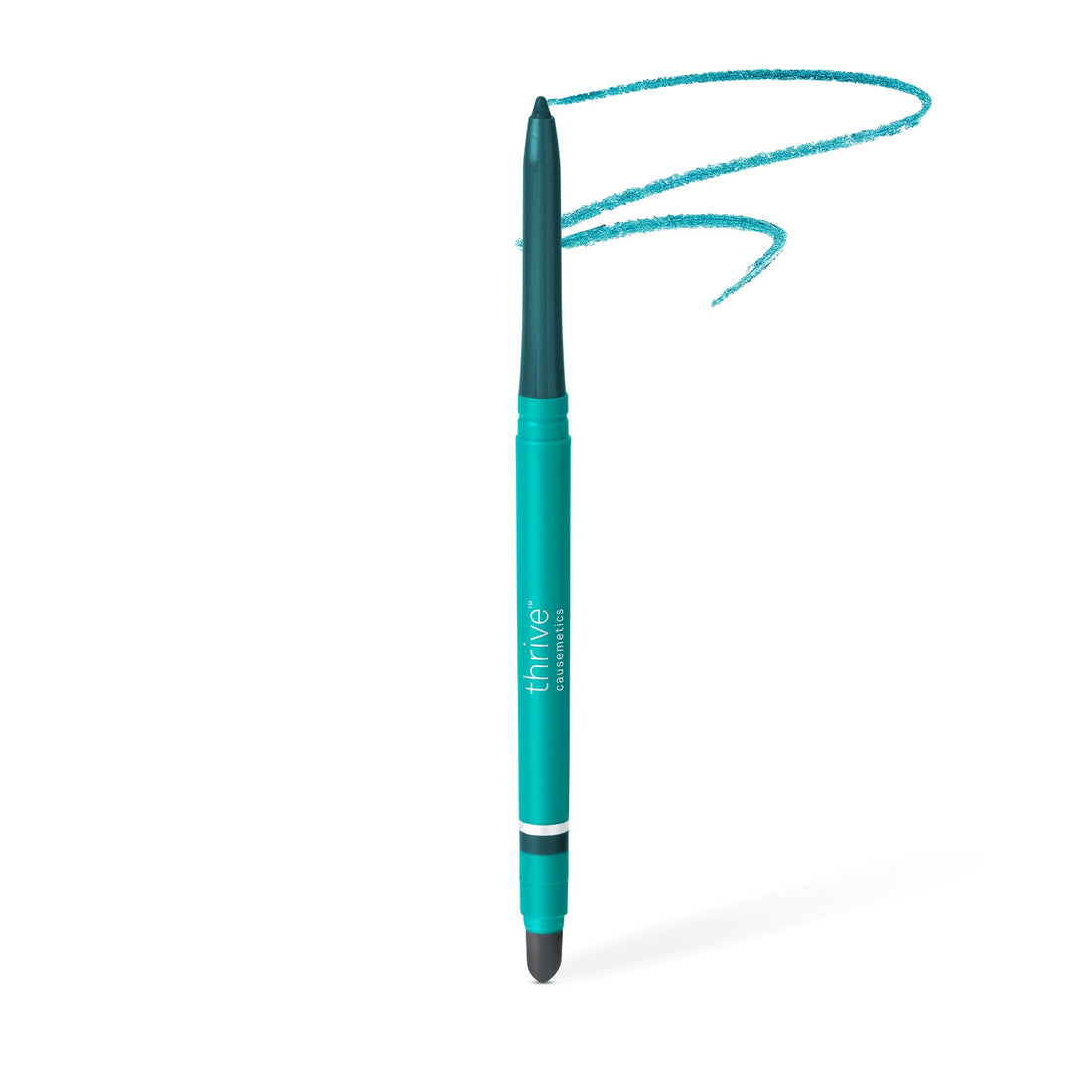 Thrive Causemetics Infinity Waterproof Eyeliner Pencil, Built In Sharpener & Smudge Tip, Long Lasting, Smudge Proof, Hyaluronic Acid & Shea Butter, Vegan & Cruelty Free, Ella (Brown Matte)