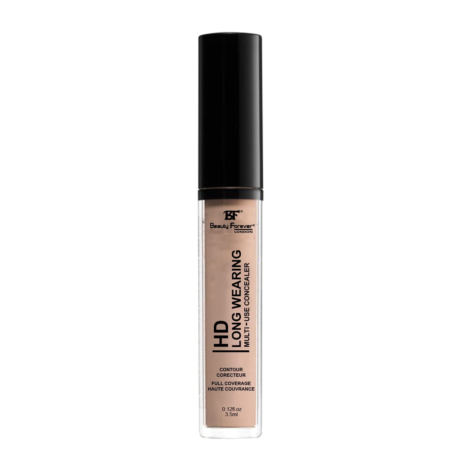 Beauty Forever HD Long Wearing Multi-use Concealer, Emollient Rich Formula, Creamy & Blend-able, 3.5ml (04 SAND) Halalzen