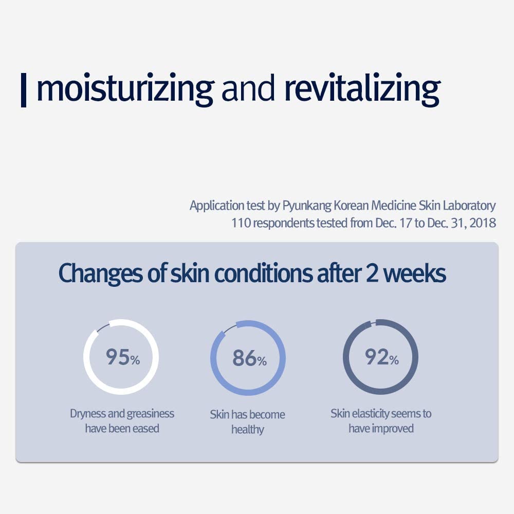 Pyunkang Yul PKY Moisture Ampoule - Hydrates & Soothes Oily, Sensitive Skin, 90% Barberry Root Extract, 6 Essential Ingredients, Korean skincare. (3.4 Fl. Oz, 100ml)