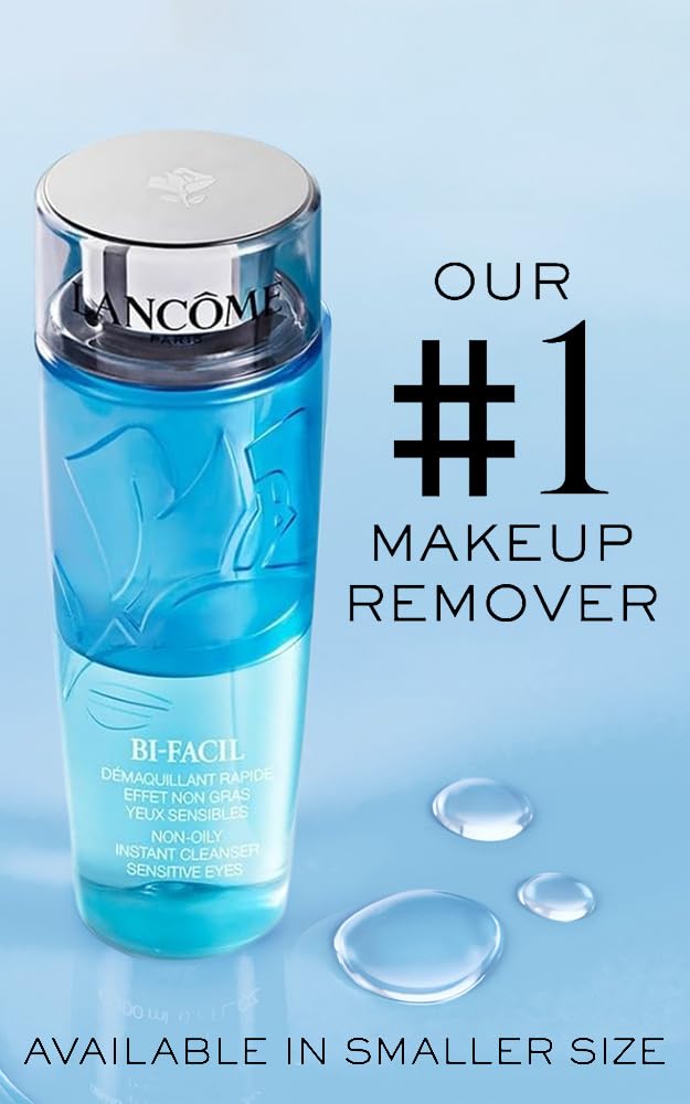 Lancôme Bi-Facil Eye Makeup Remover, Non-Oily, Bi-Phase, Dissolves Waterproof Mascara, Instant Action, Gentle for Sensitive Eyes, Effortlessly Removes Make-up Halalzen