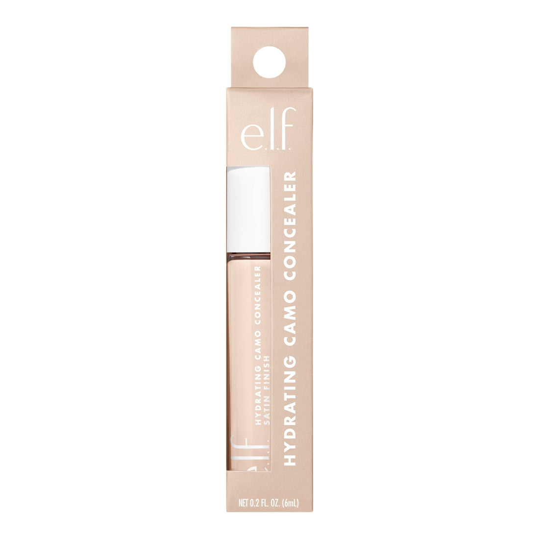 e.l.f. Hydrating Camo Concealer, Satin Finish, Conceals, Corrects & Highlights, Fair Warm, 0.203 Fl Oz (6mL) Halalzen