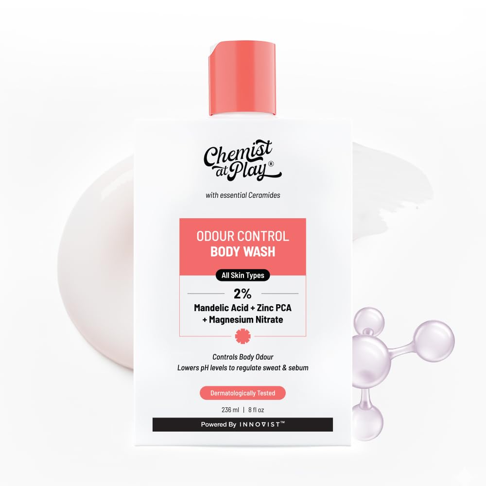 Chemist at Play Brightening Body Wash | Alpha Arbutin & Vitamin C | Fades Dark Spots & Evens Skin Tone | Glycolic Acid | Sulphate Free | 236ml