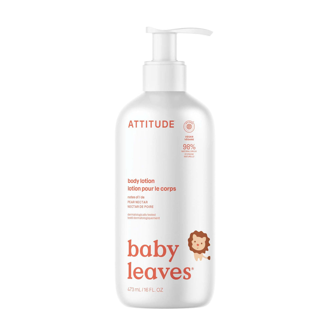 ATTITUDE Baby Lotion, EWG Verified Moisturizer, Dermatologically Tested Moisturizing Cream, Vegan and Cruelty-Free, Unscented, 16 Fl Oz Halalzen
