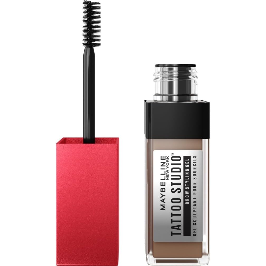 Maybelline Eyebrow Gel Tint, Waterproof And Smudge Proof, Long-Lasting Peel Off Tint For Evenly-Filled, Naturally Full Brows For Up To 3 Days, Deep Brown