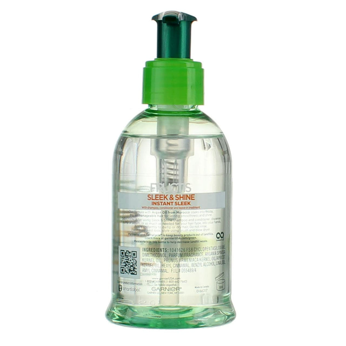 Garnier Fructis Sleek & Shine Anti-Frizz Serum for Frizzy, Dry Hair, Argan Oil, 5.1 Fl Oz, 1 Count (Packaging May Vary) Halalzen