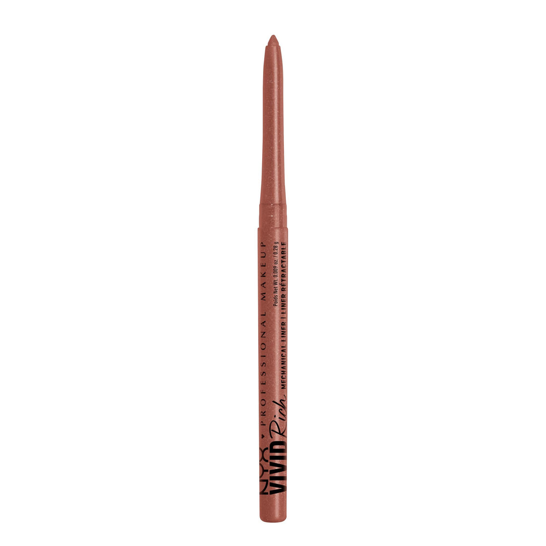 NYX PROFESSIONAL MAKEUP Vivid Rich Mechanical Eye Pencil, Vivid Rich Mechanical, Creamy Retractable Eyeliner - Smokin Topaz, Brown Eyeliner
