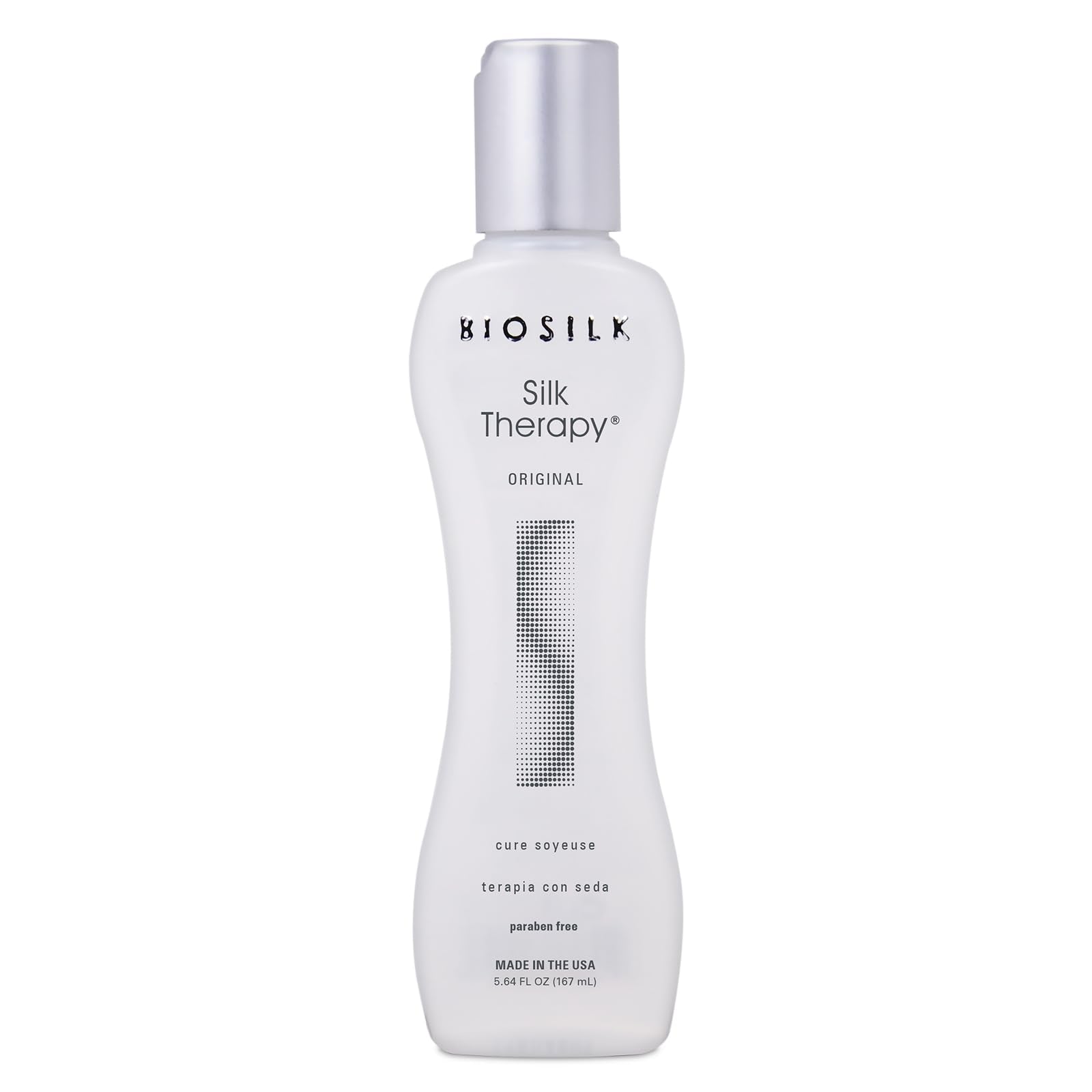 BioSilk Silk Therapy Original, Reconstructing Treatment For Adding Shine & Helping Prevent Split Ends, Sulfate, Paraben, & Cruelty-Free, 5.64 Oz Halalzen