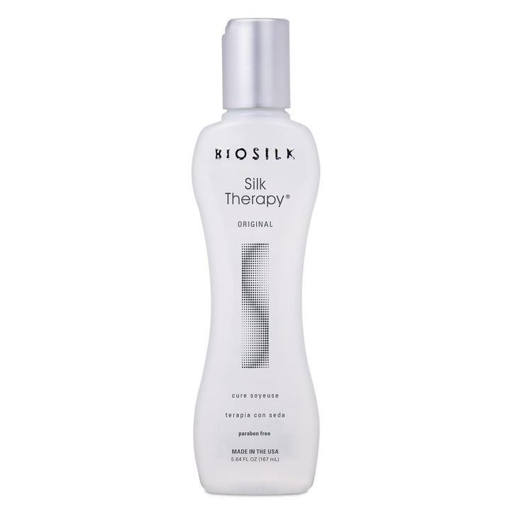 BioSilk Silk Therapy Original, Reconstructing Treatment For Adding Shine & Helping Prevent Split Ends, Sulfate, Paraben, & Cruelty-Free, 5.64 Oz Halalzen