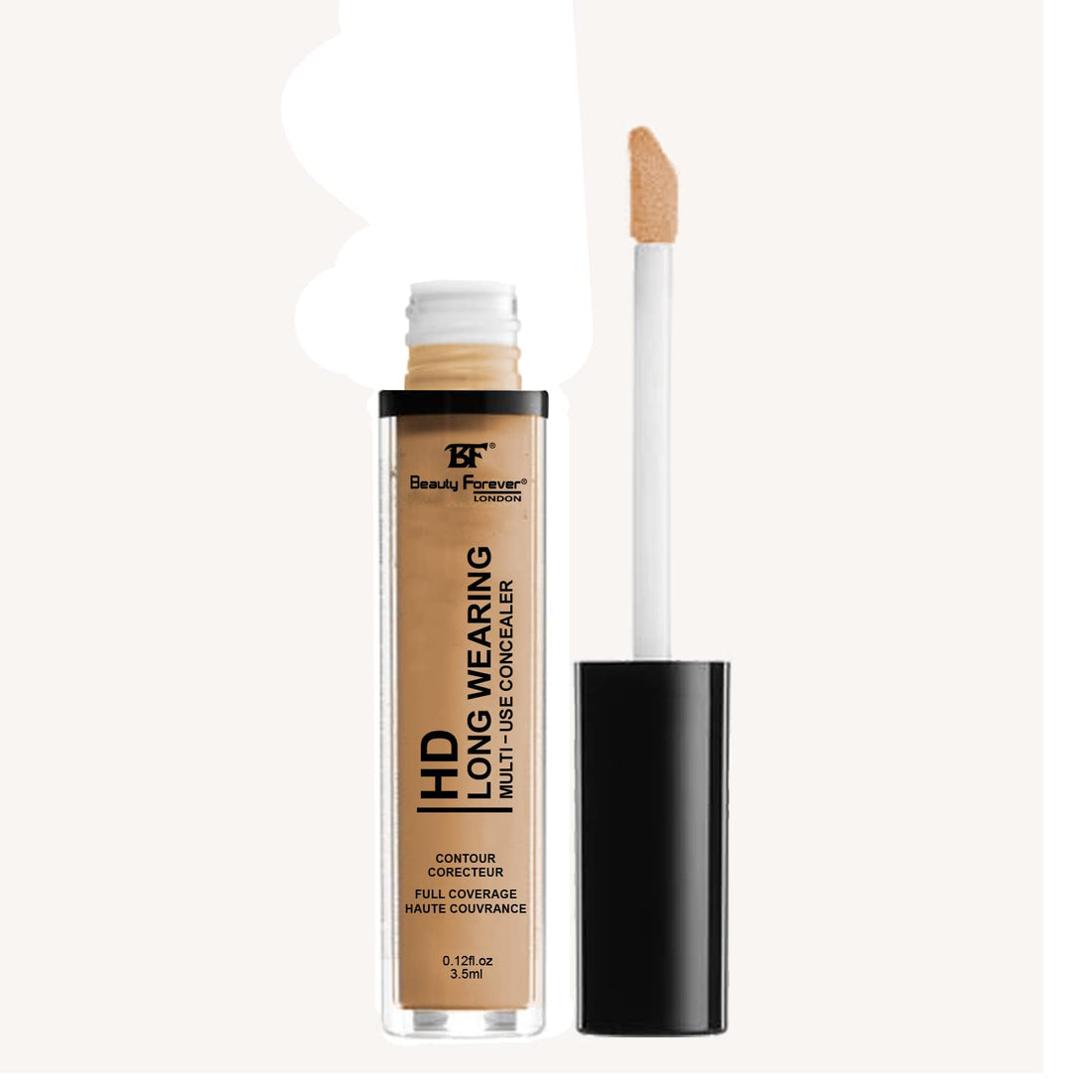 Beauty Forever HD Long Wearing Multi-use Concealer, Emollient Rich Formula, Creamy & Blend-able, 3.5ml (04 SAND) Halalzen