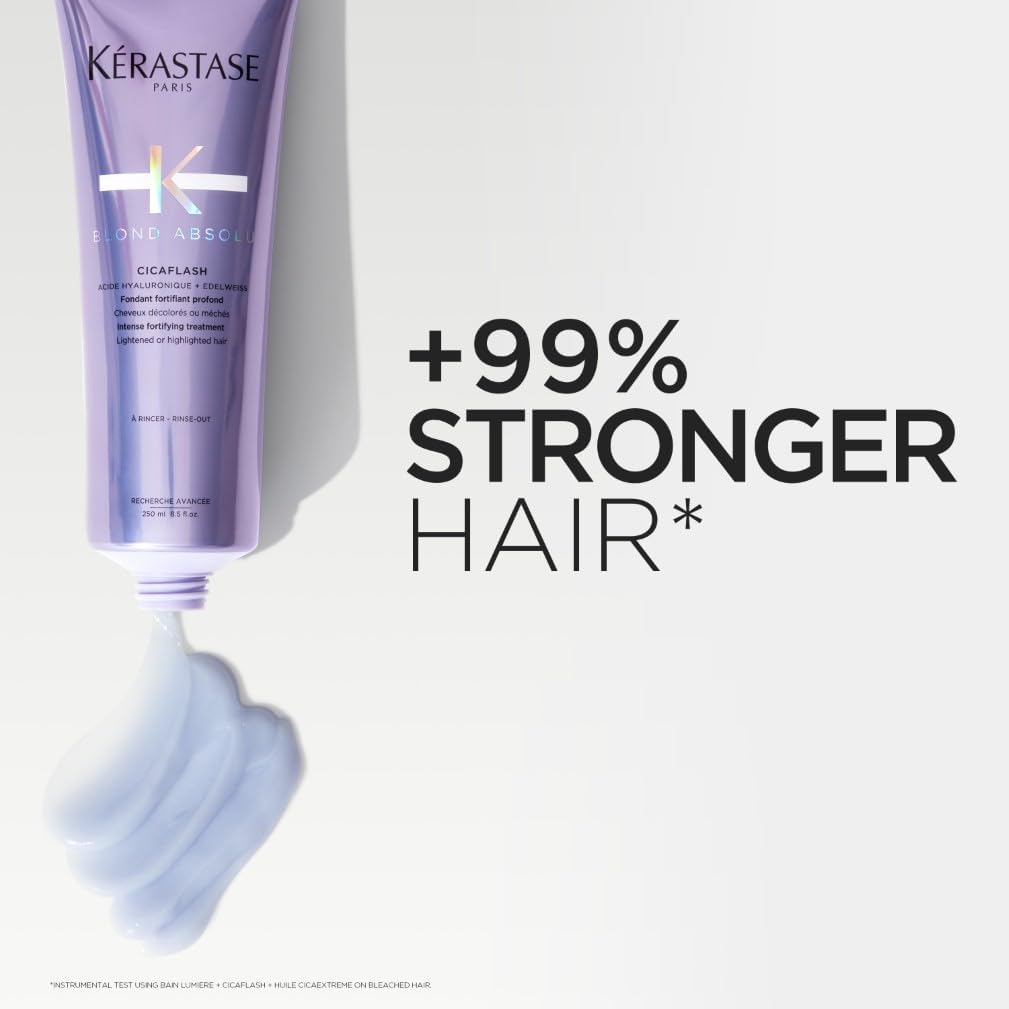 Kérastase Blond Absolu, Repairing, Nourishing Conditioner, For Lightened and Highlighted Hair, With Hyaluronic Acid & Edelweiss Flower, Cicaflash, 250ml Halalzen
