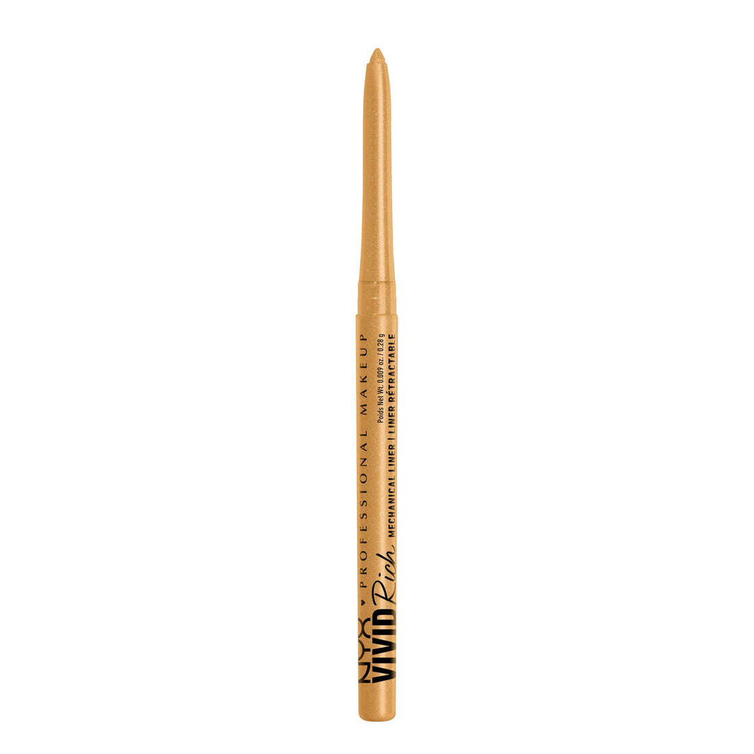NYX PROFESSIONAL MAKEUP Vivid Rich Mechanical Eye Pencil, Vivid Rich Mechanical, Creamy Retractable Eyeliner - Smokin Topaz, Brown Eyeliner