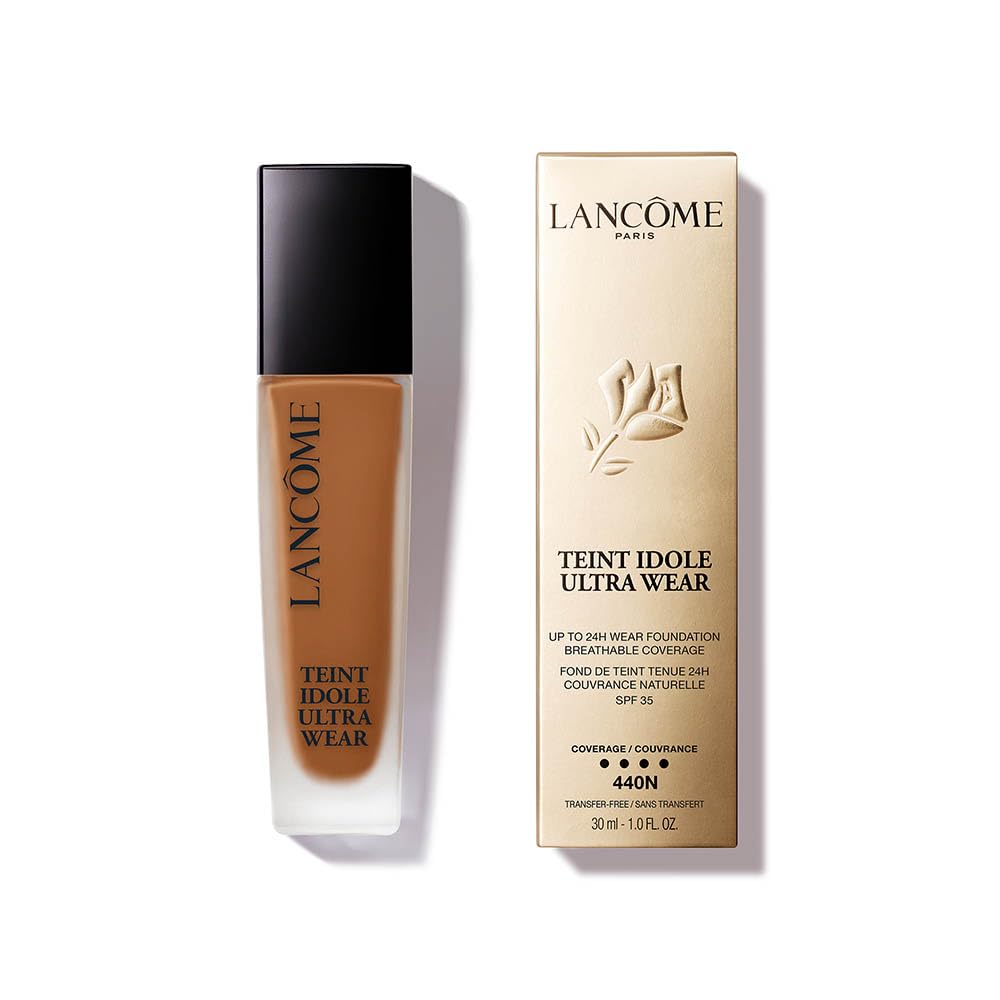 Lancôme Teint Idole Ultra Wear Foundation, Up to 24H Longwear, Liquid Foundation with Buildable Coverage, Natural Matte Finish, Hyaluronic Acid & SPF 35, 30ml Halalzen