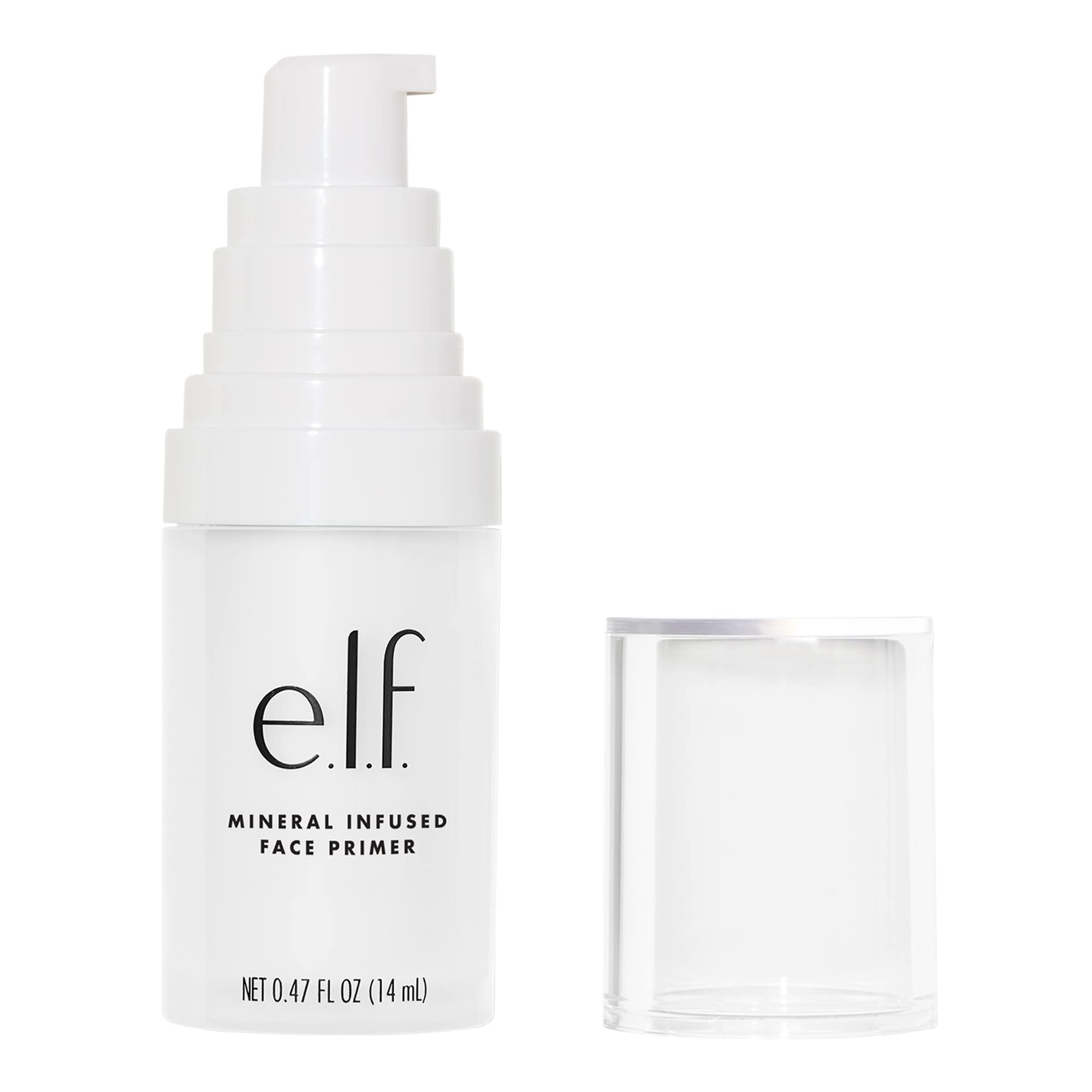e.l.f., Hydrating Face Primer, Lightweight, Long Lasting, Creamy, Hydrates, Smooths, Fills in Pores and Fine Lines, Natural Matte Finish, Infused with Vitamin E, 0.47 Oz Halalzen