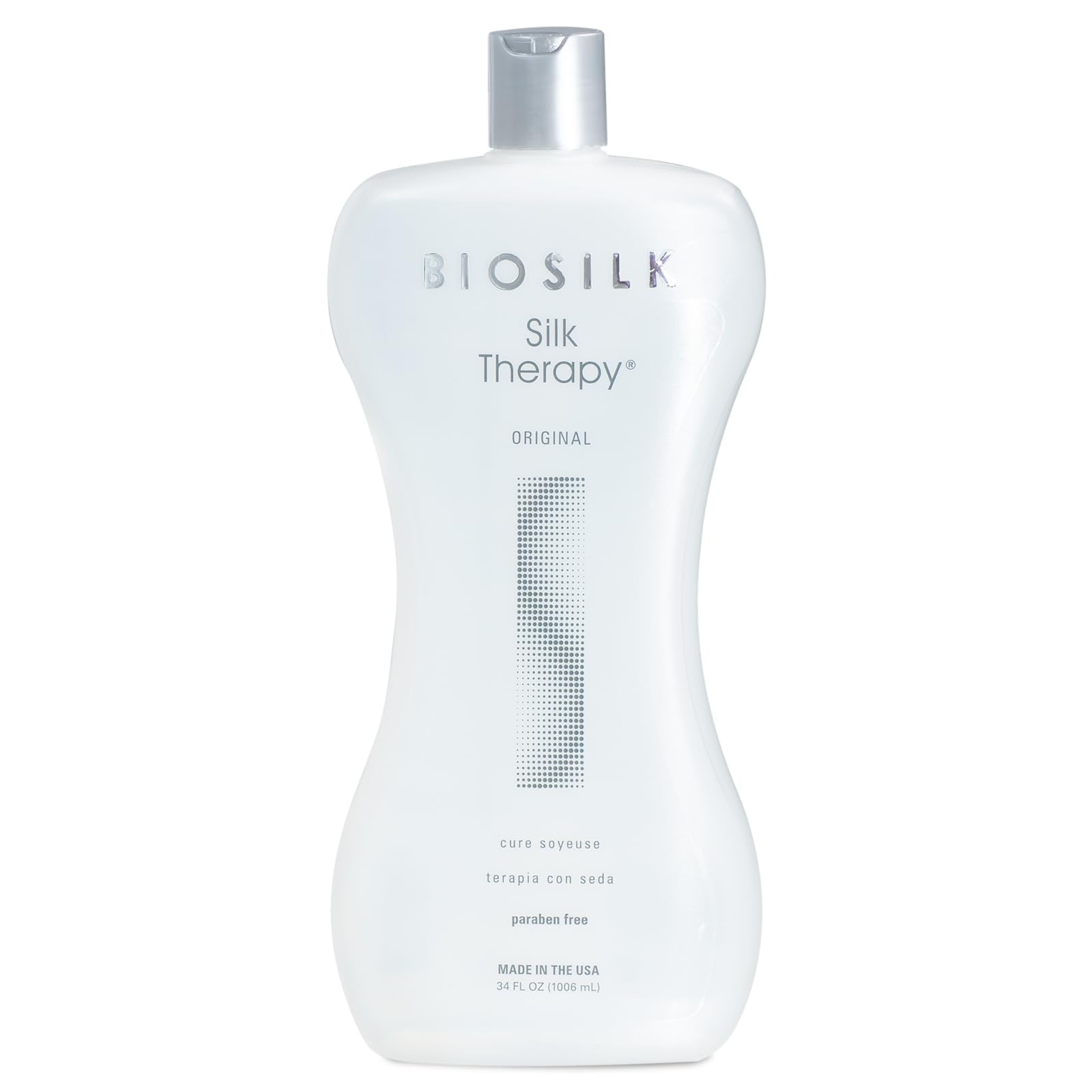 BioSilk Silk Therapy Original, Reconstructing Treatment For Adding Shine & Helping Prevent Split Ends, Sulfate, Paraben, & Cruelty-Free, 5.64 Oz Halalzen
