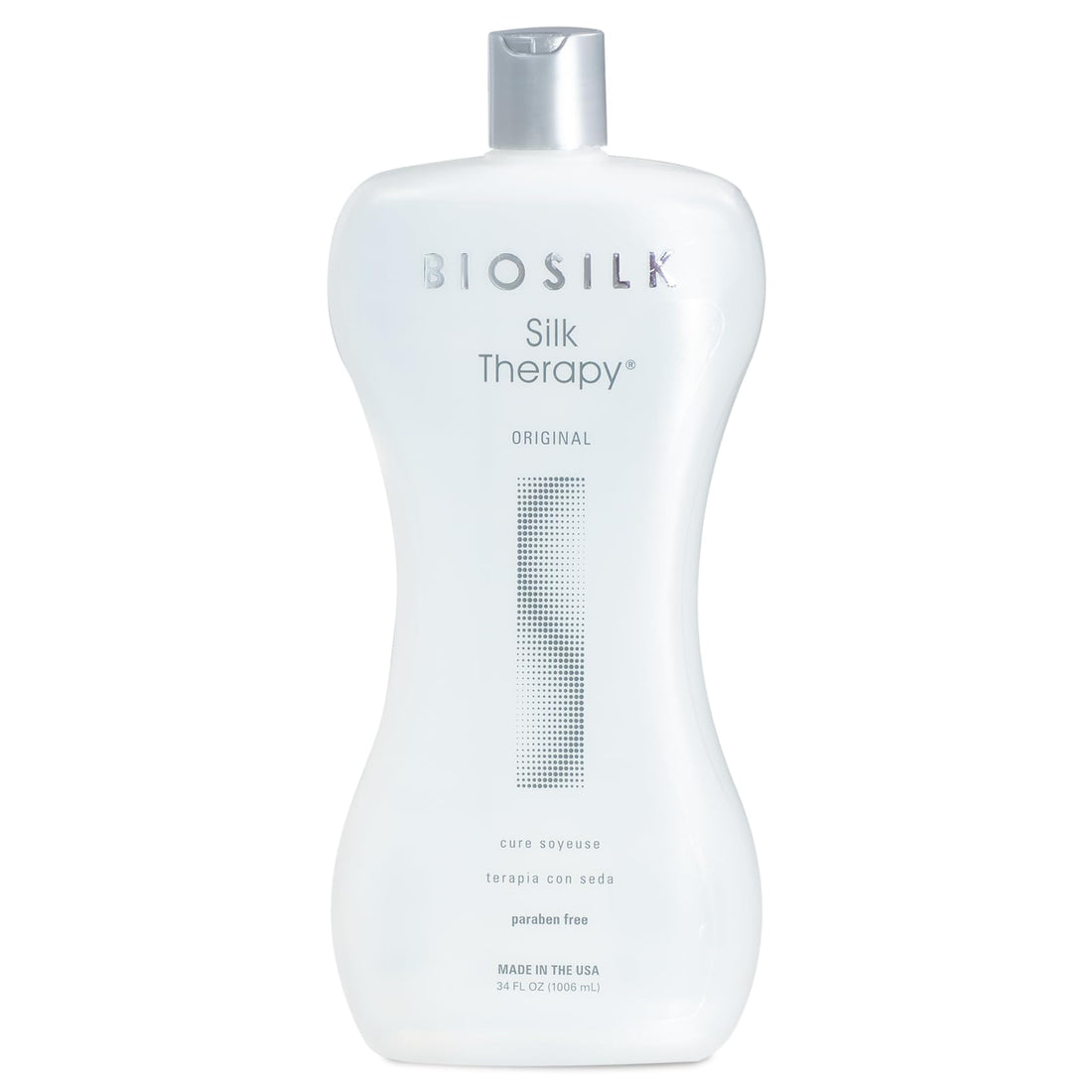 BioSilk Silk Therapy Original, Reconstructing Treatment For Adding Shine & Helping Prevent Split Ends, Sulfate, Paraben, & Cruelty-Free, 5.64 Oz Halalzen