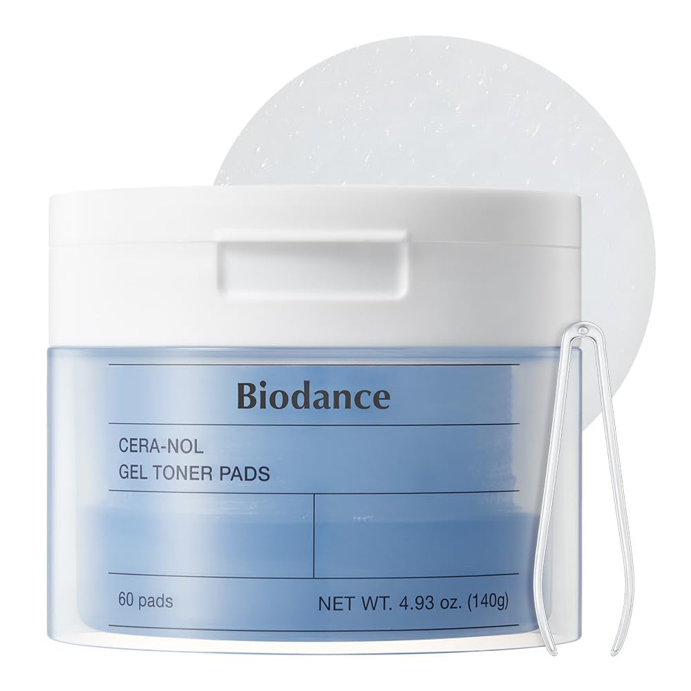 Biodance Collagen Gel Toner Pads, Porenverkleinerer für das Gesicht, verbessert die Elastizität, aufpolsternde Toner-Pads für empfindliche Haut, vorgetränkte Pads, koreanische Hautpflege, Muttertagsgeschenkeㅣ60 Pads