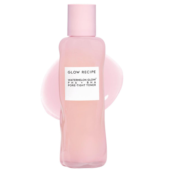 Glow Recipe PHA + BHA Face Toner, Korean Exfoliating Toner for Pores, Gentle Chemical Exfoliant + Hydrating Toner, Watermelon, Cactus Water + Glycerin (150ml)