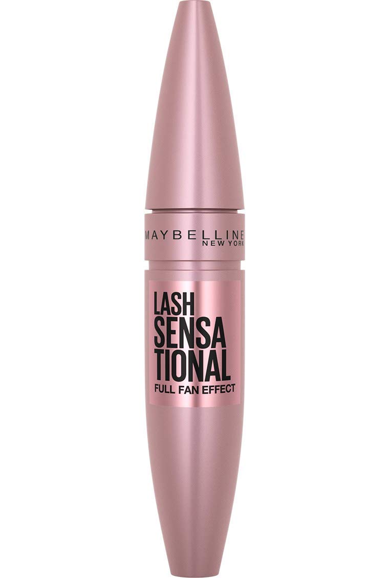 Maybelline Mascara, Lash Sensational Volumizing & Thickening, Eyelash Lengthening, Flake Free Formula, Layer Reveal Brush, Defining Mascara, Maybelline New York, Shade: Very Black Halalzen