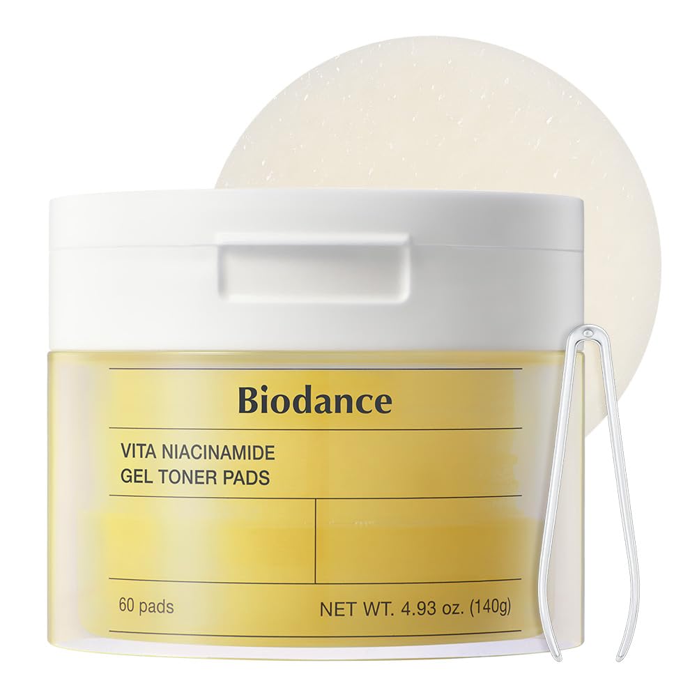 Biodance Collagen Gel Toner Pads, Porenverkleinerer für das Gesicht, verbessert die Elastizität, aufpolsternde Toner-Pads für empfindliche Haut, vorgetränkte Pads, koreanische Hautpflege, Muttertagsgeschenkeㅣ60 Pads