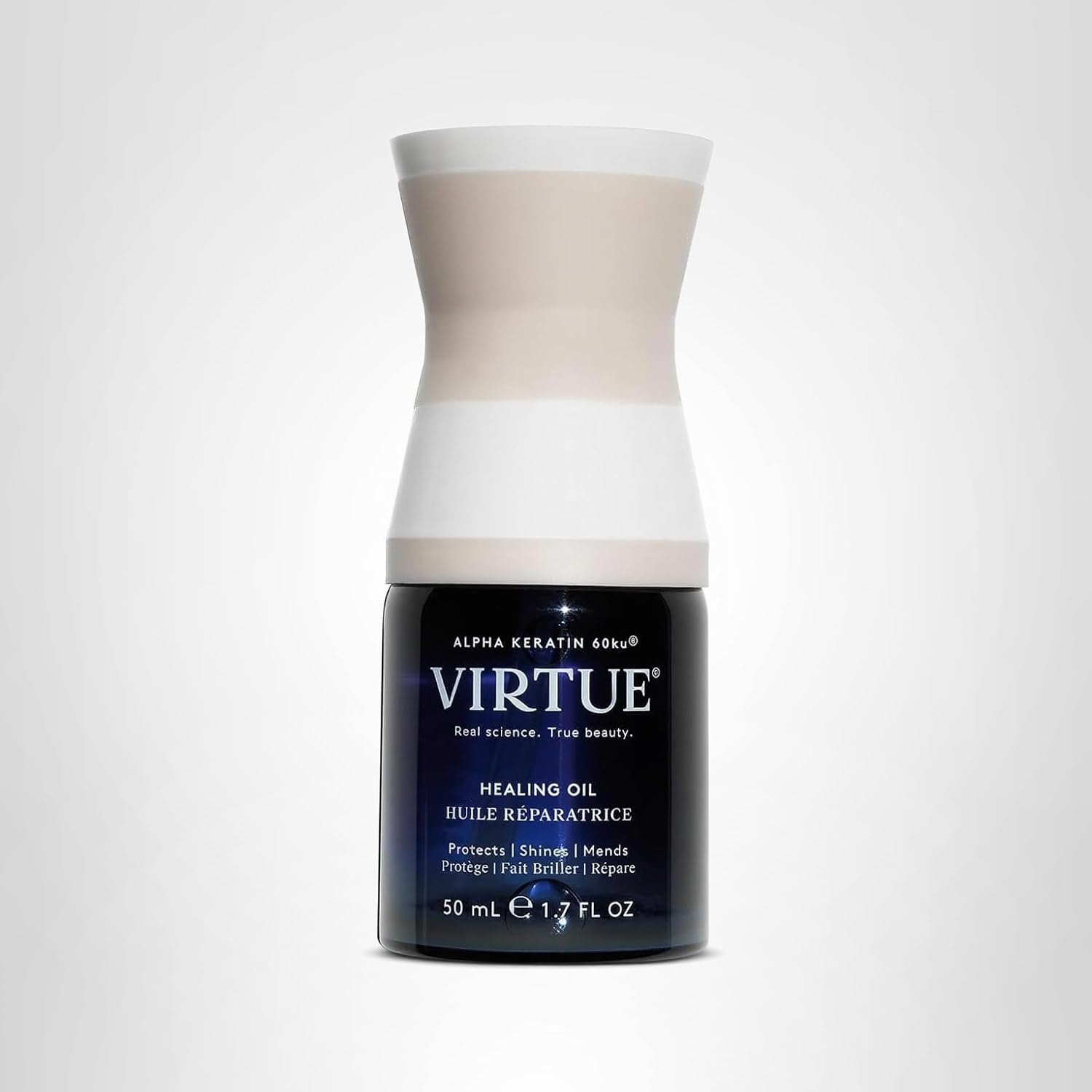 Virtue Healing Hair Oil | Lightweight Hair Serum | Shake to Activate | Adds Shine & Repairs Damaged Hair | 50 ml