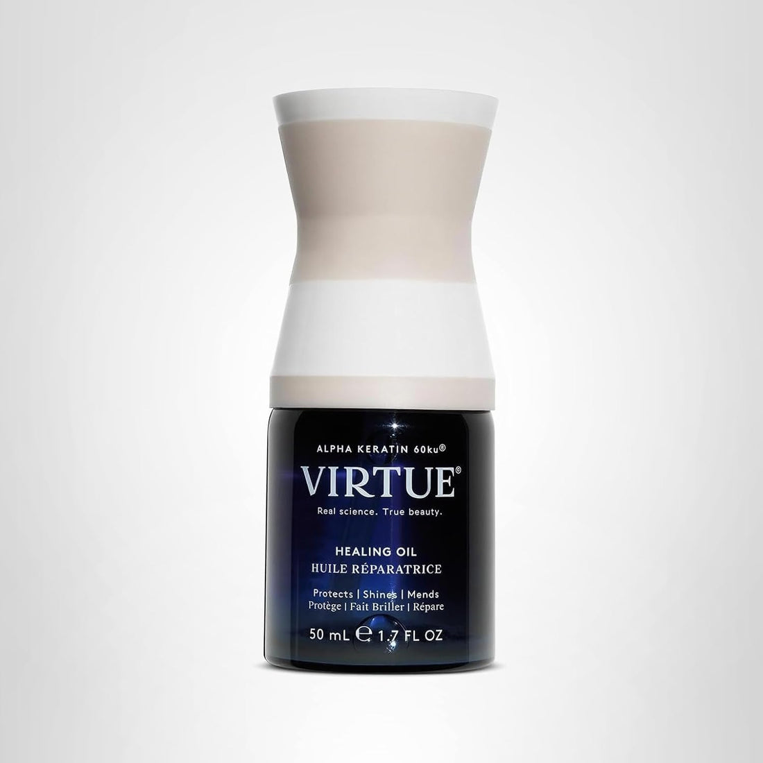 Virtue Healing Hair Oil | Lightweight Hair Serum | Shake to Activate | Adds Shine & Repairs Damaged Hair | 50 ml