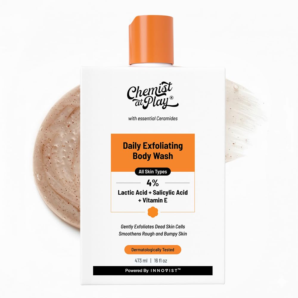 Chemist at Play Brightening Body Wash | Alpha Arbutin & Vitamin C | Fades Dark Spots & Evens Skin Tone | Glycolic Acid | Sulphate Free | 236ml