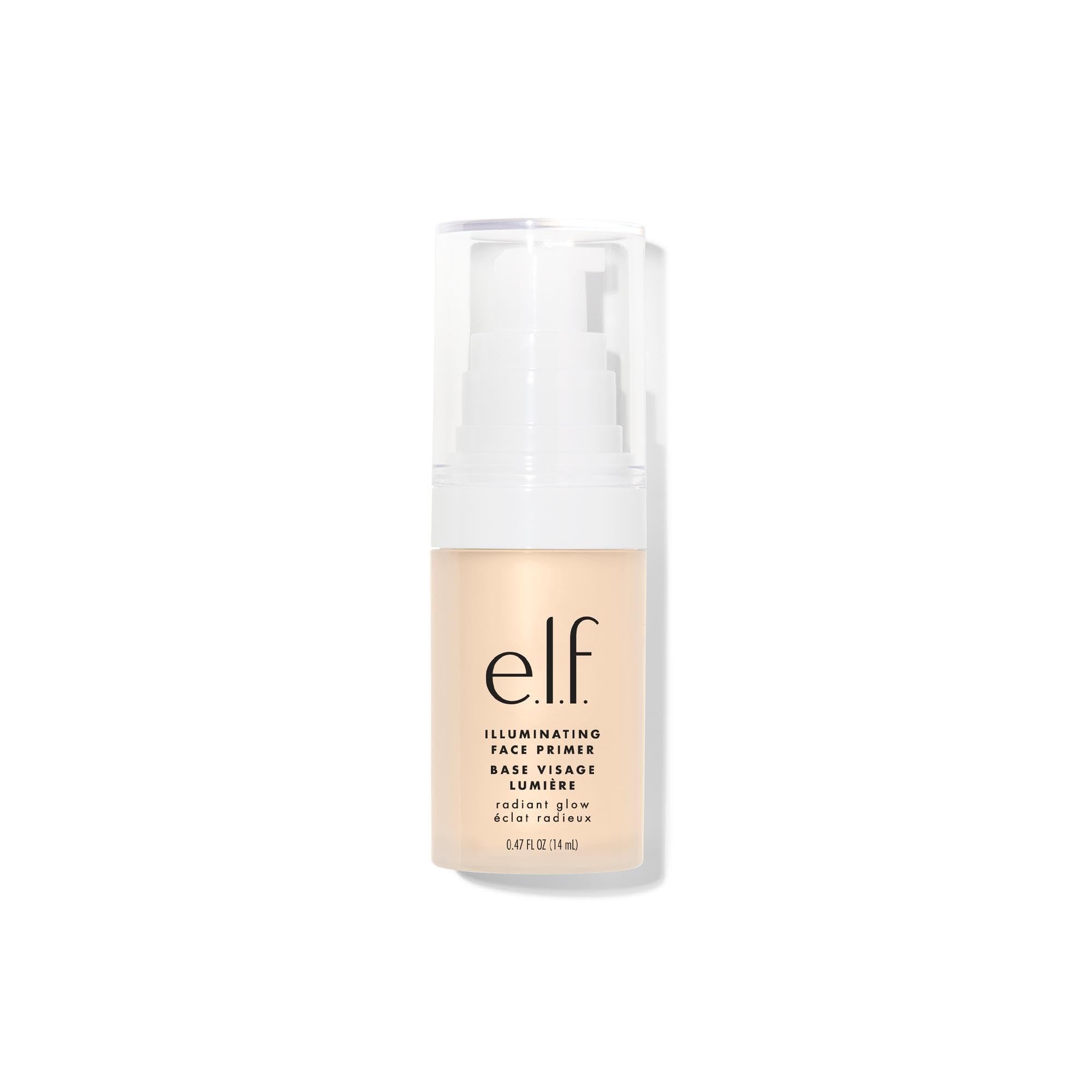 e.l.f., Hydrating Face Primer, Lightweight, Long Lasting, Creamy, Hydrates, Smooths, Fills in Pores and Fine Lines, Natural Matte Finish, Infused with Vitamin E, 0.47 Oz Halalzen