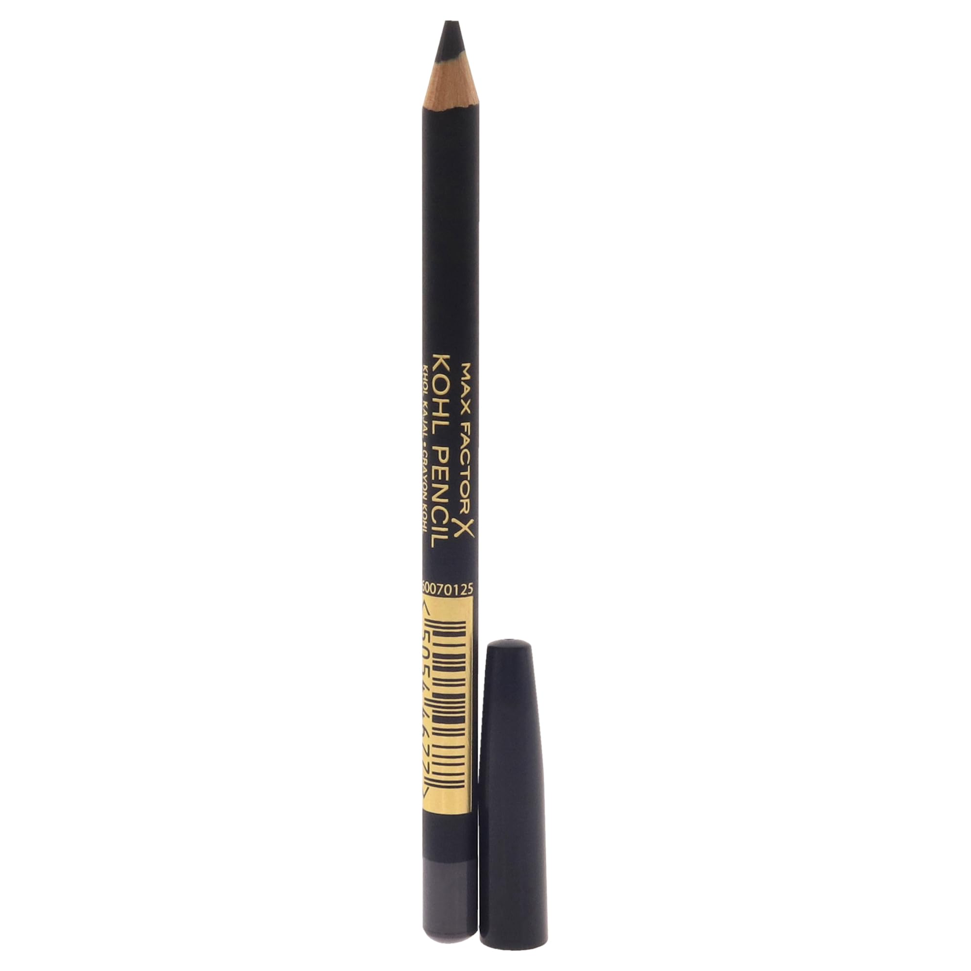 Max Factor Kohl Pencil Eyeliner, 20 Black, Easy to Blend Formula, Perfect for Smokey Eyes Make-up, 4 g Halalzen