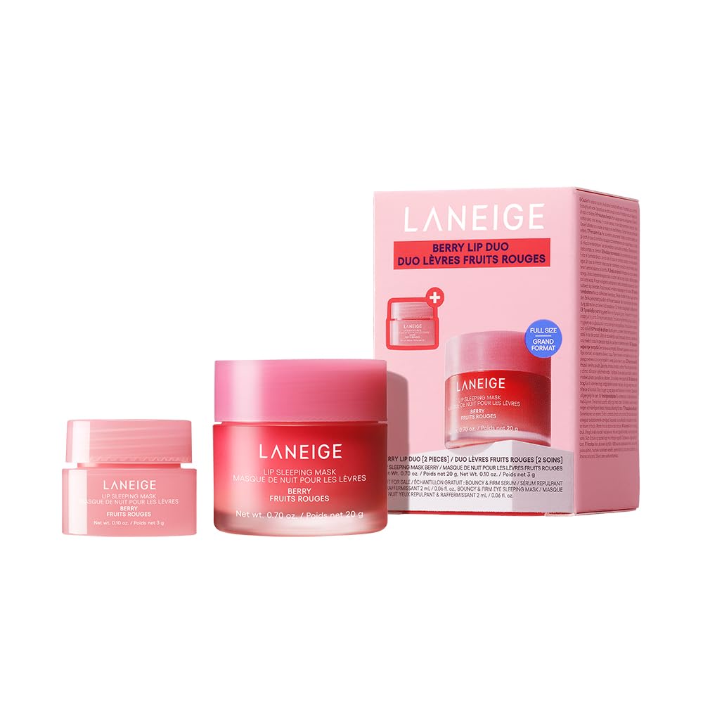 LANEIGE Lip Sleeping Mask: Nourish, Hydrate, Vitamin C, Murumuru & Shea Butter, Antioxidants, Flaky, Dry Lips Halalzen