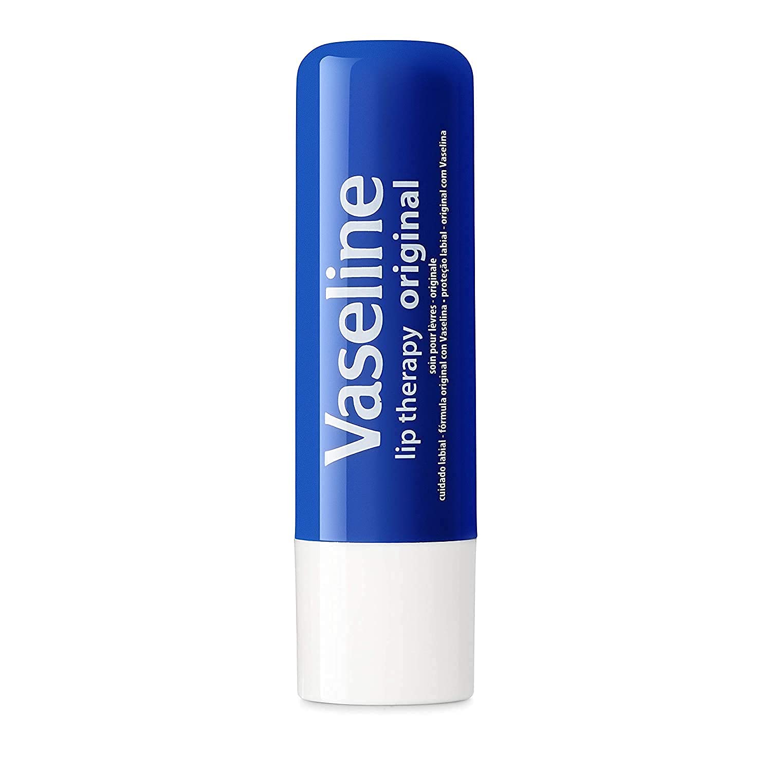 Vaseline Lip Therapy Stick | Original Petroleum Jelly Vaseline Lip Balm for Soft Lips | 4.8g each (4 Pack) Halalzen