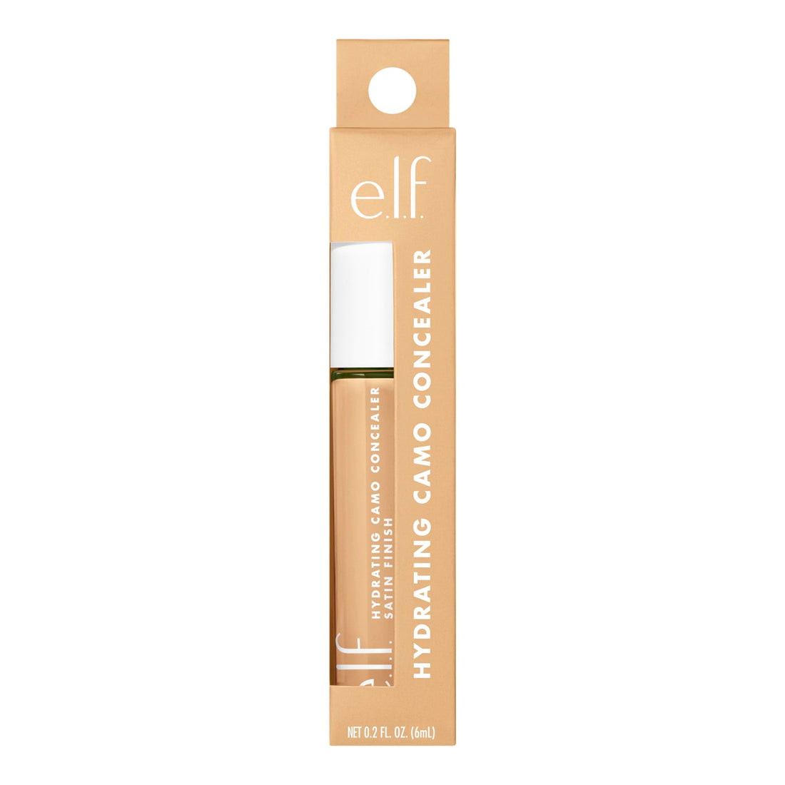 e.l.f. Hydrating Camo Concealer, Satin Finish, Conceals, Corrects & Highlights, Fair Warm, 0.203 Fl Oz (6mL) Halalzen