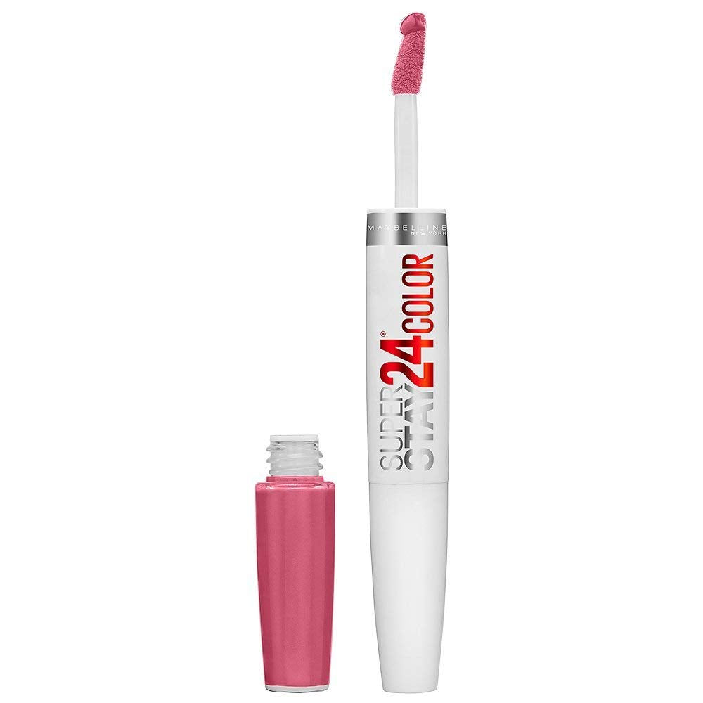 Maybelline Lipstick, SuperStay 24H Liquid Lipstick – Dual-Ended Long-Lasting Color & Moisturizing Lip Balm – Non-Drying, Transfer-Proof, Upto 24Hour, Dual Ended, Shade: 310 Forever Heather Halalzen