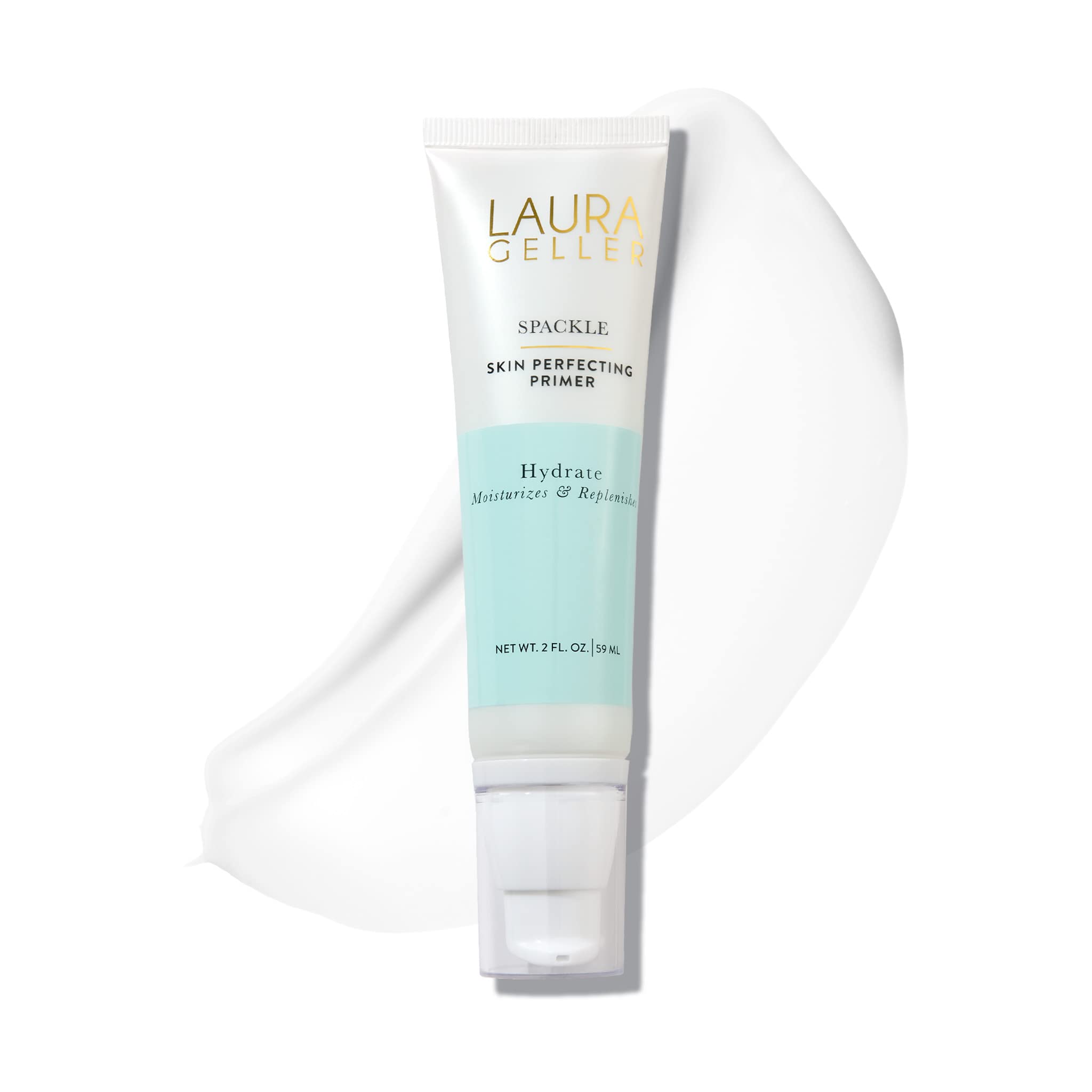 LAURA GELLER NEW YORK Spackle Primer - Hydrate - Super-Size 2 Fl Oz - Hyaluronic Acid Makeup Primer for Mature Skin Halalzen