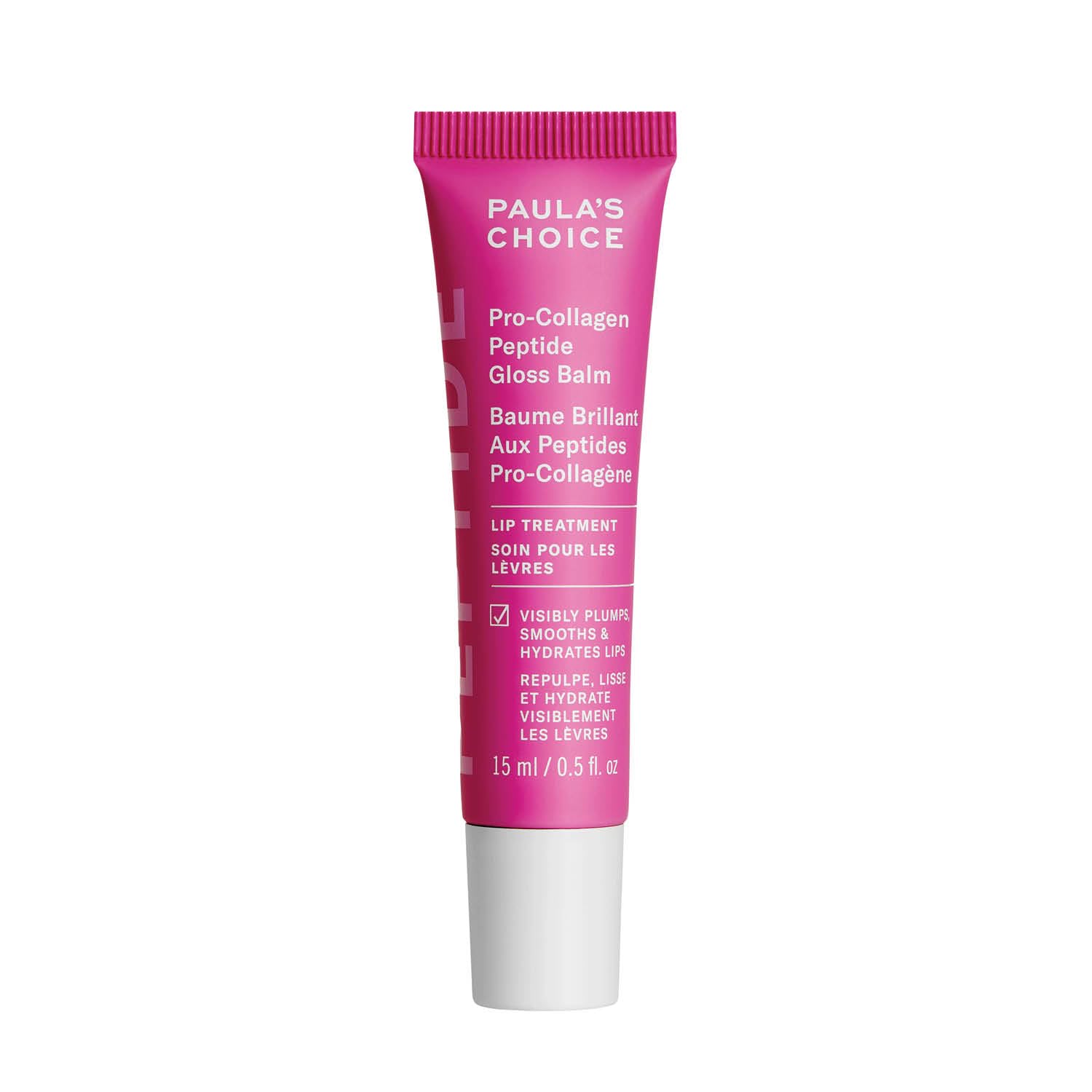 Paula's Choice Pro-Collagen Peptide Gloss Balm - Deeply Hydrates - Anti-Ageing - Plumps & Smooths Lips - Non-sticky with Glossy Finish - Lip Treatment with Shea Butter - All Skin Types - 15 ml Halalzen