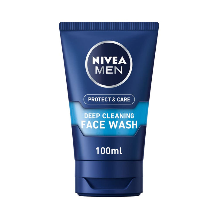 NIVEA MEN Deep Cleaning Face Wash Protect & Care (100 ml) Halalzen