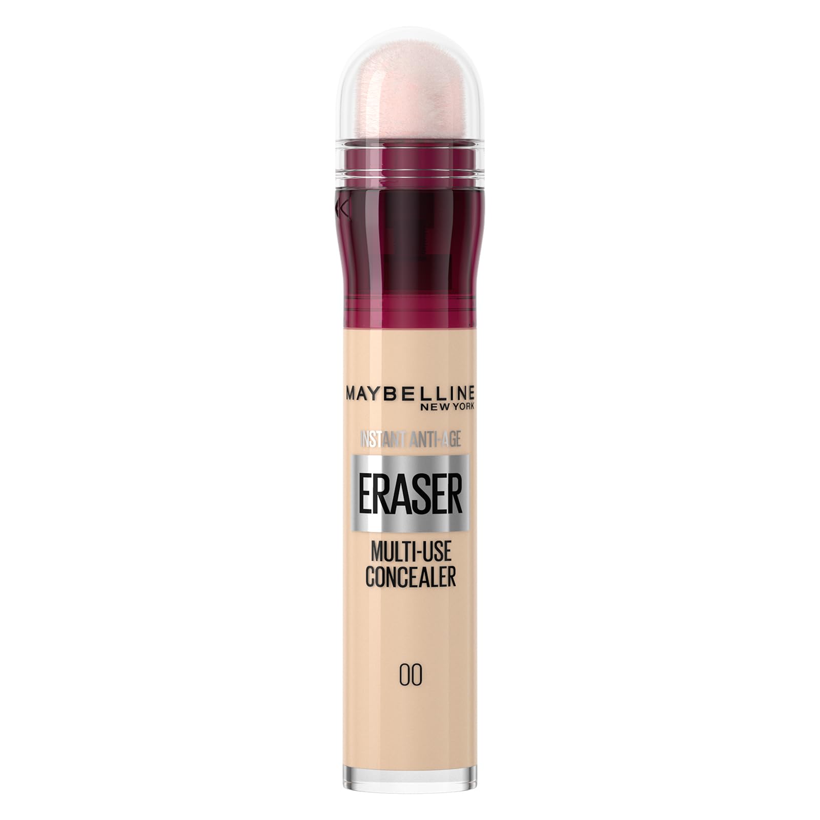 Maybelline Instant Anti-Age Eraser Eye Concealer for Face, Dark Circles, Blemish & Fine Lines Concealer, Full Coverage, Dermatologist Tested, Suitable for Sensitive Skin, Shade: 00 Ivory Halalzen