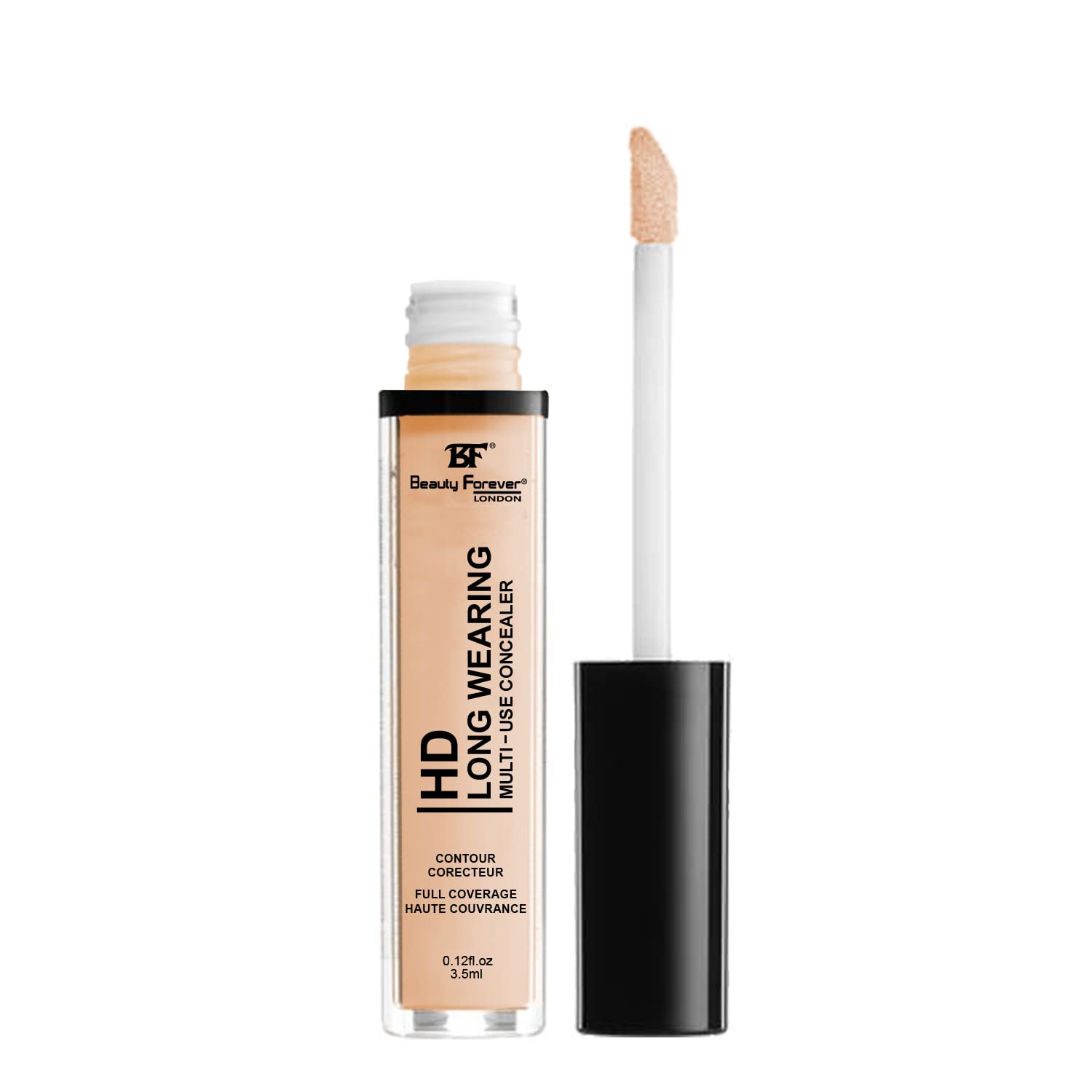 Beauty Forever HD Long Wearing Multi-use Concealer, Emollient Rich Formula, Creamy & Blend-able, 3.5ml (04 SAND) Halalzen