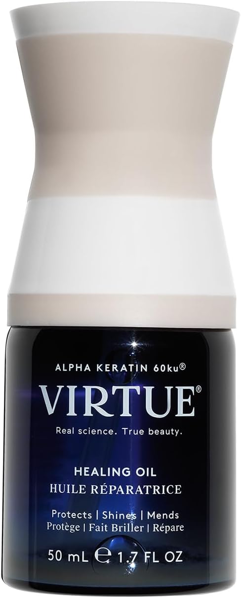 Virtue Healing Hair Oil | Lightweight Hair Serum | Shake to Activate | Adds Shine & Repairs Damaged Hair | 50 ml